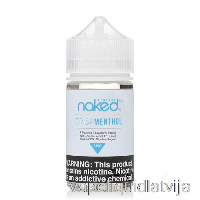 Crisp Mentols - Pliks 100 Mentols - 60ml 0mg Vape šķidrums